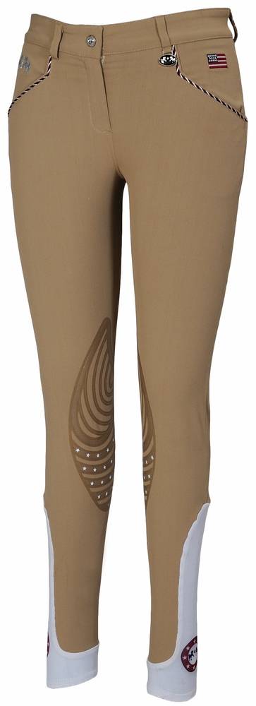 Equine Couture Centennial Breeches - Ladies, Knee Patch