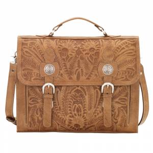 American West Stagecoach Multi Compartment Laptop Briefcase