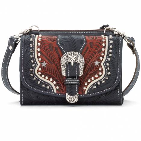 American West Texas Two Step Handbag & Wallet Combo