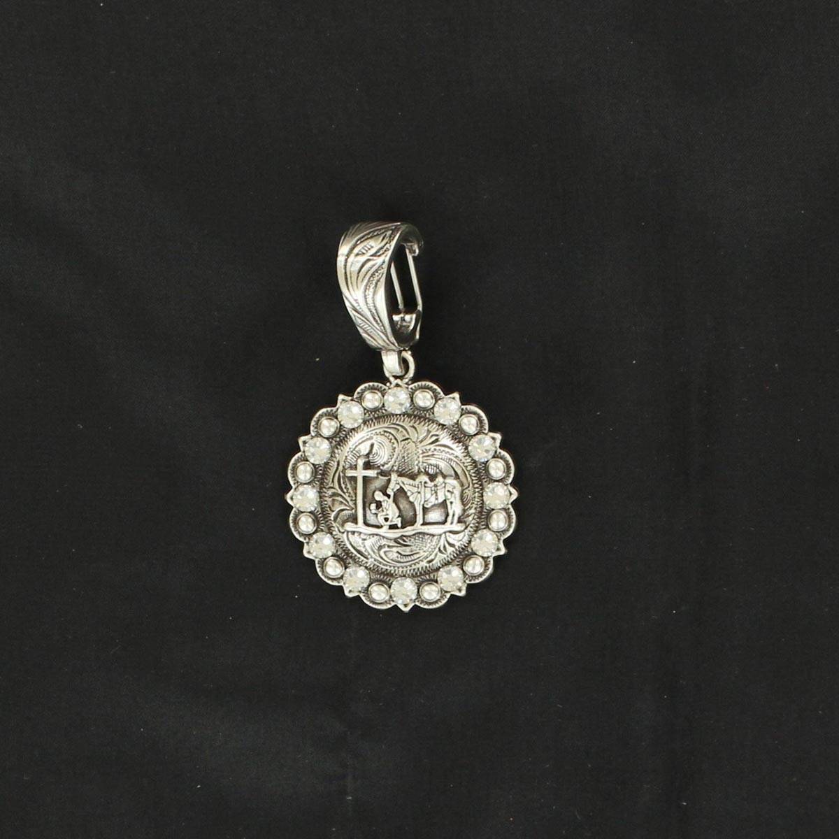 5-676108 Blazin Roxx Berry Concho Prayer Pendant sku 5-676108