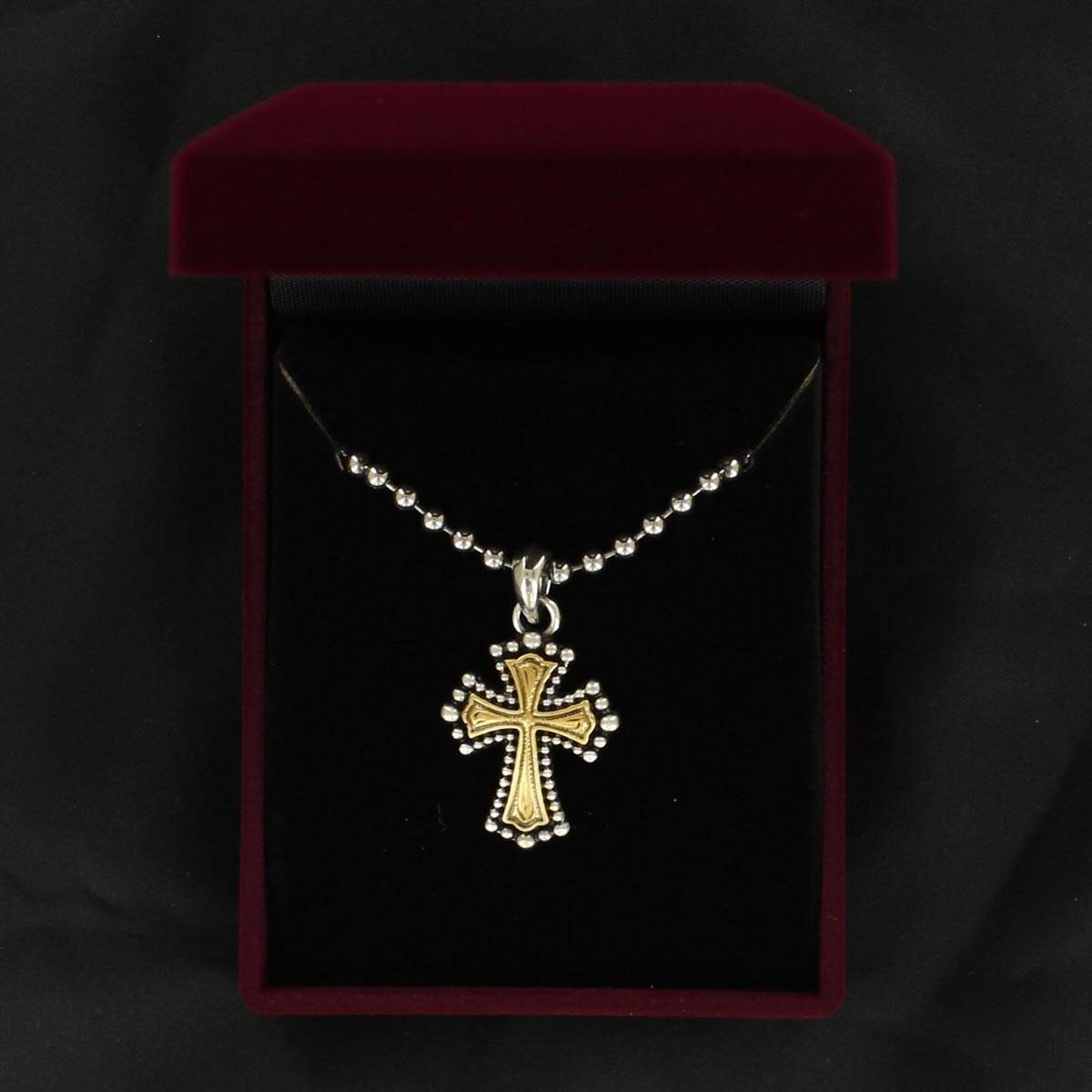 5-676321 Lightning Ridge Bead Cross Necklace sku 5-676321