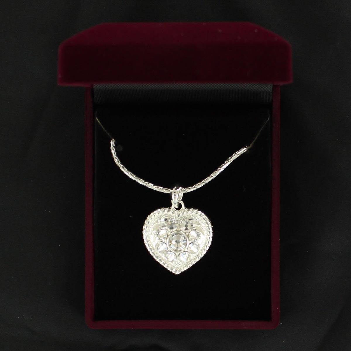 5-676324 Lightning Ridge Crystal Heart Necklace sku 5-676324