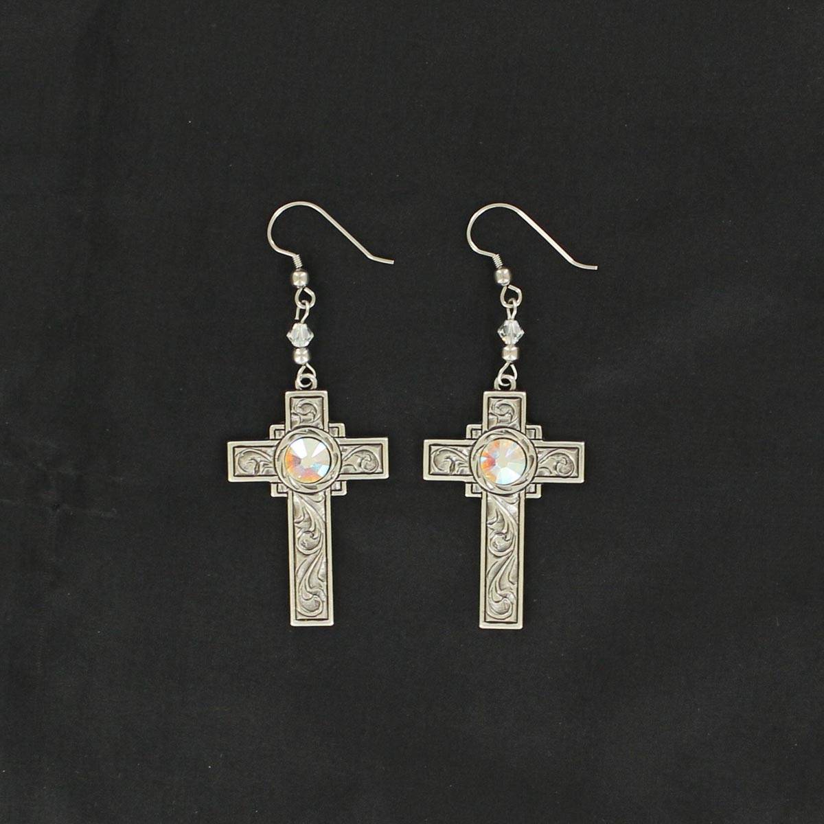 5-676348 Lightning Ridge Cross Dangle Earrings sku 5-676348