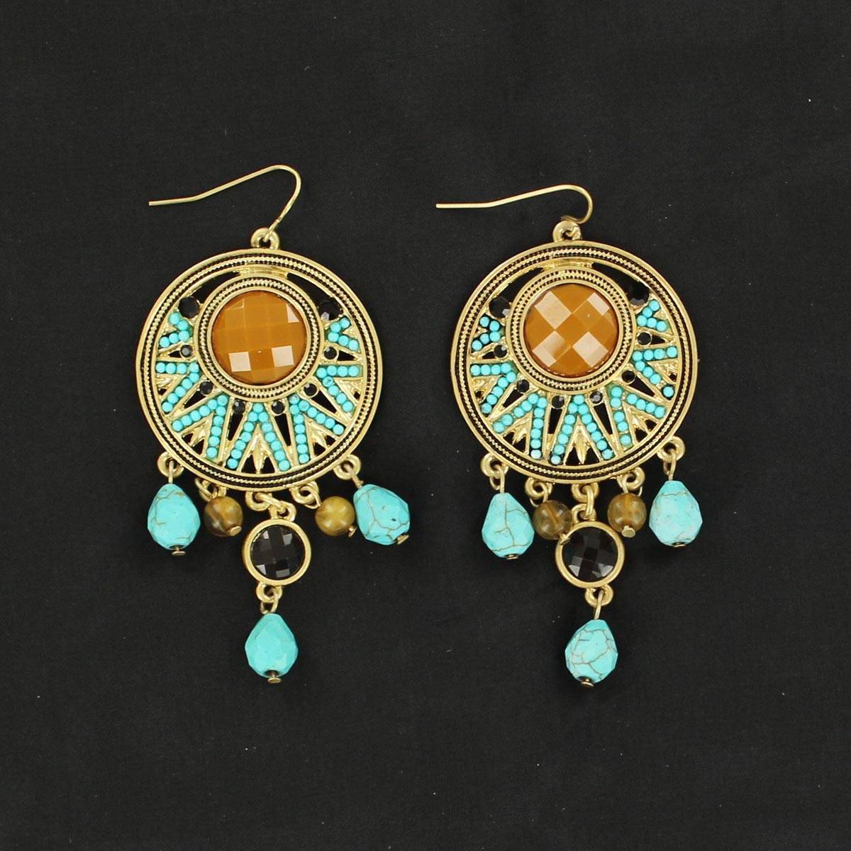 Blazin Roxx Gold Chandelier Earrings