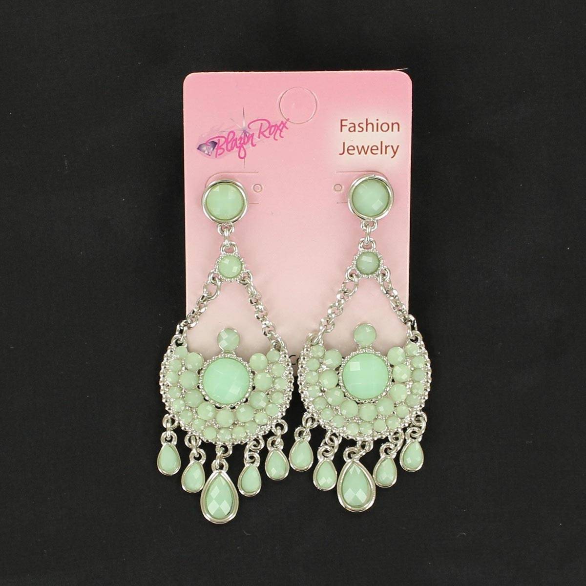 Blazin Roxx Tear Drop Chandelier Earrings