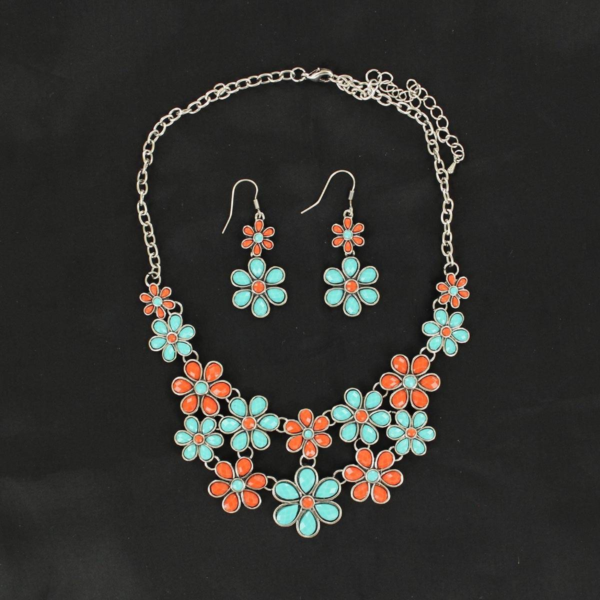 5-676417 Blazin Roxx Stone Daisy Necklace Set sku 5-676417