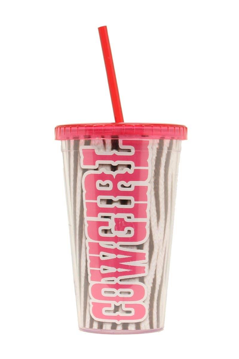 Western Moments Cowgirl Insulated Cup/Straw