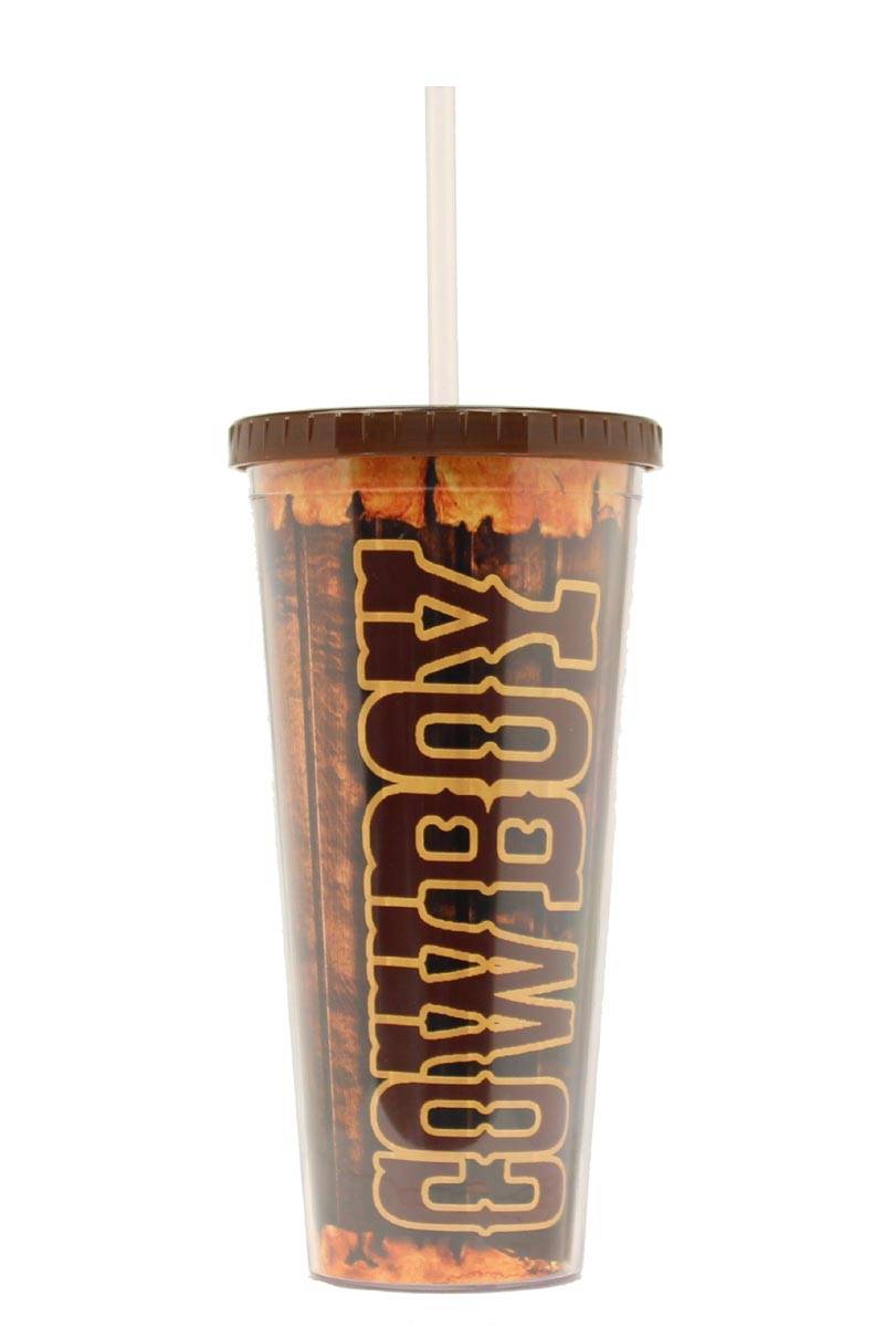 Western Moments Cowboyl Insulated Cup/Straw