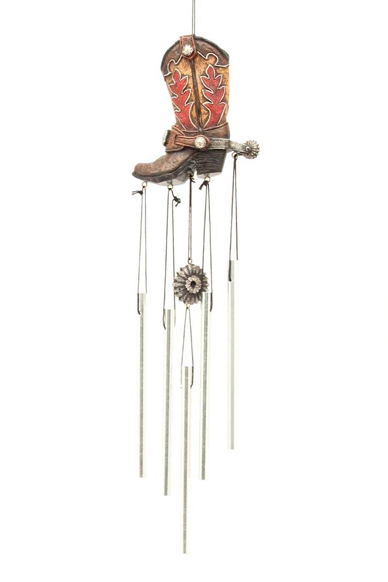 Western Moments Cowboy Boot Wind Chime