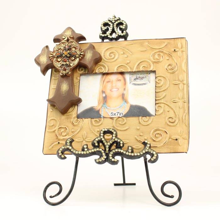 5-676752 Western Moments Cross Frame with Easel sku 5-676752