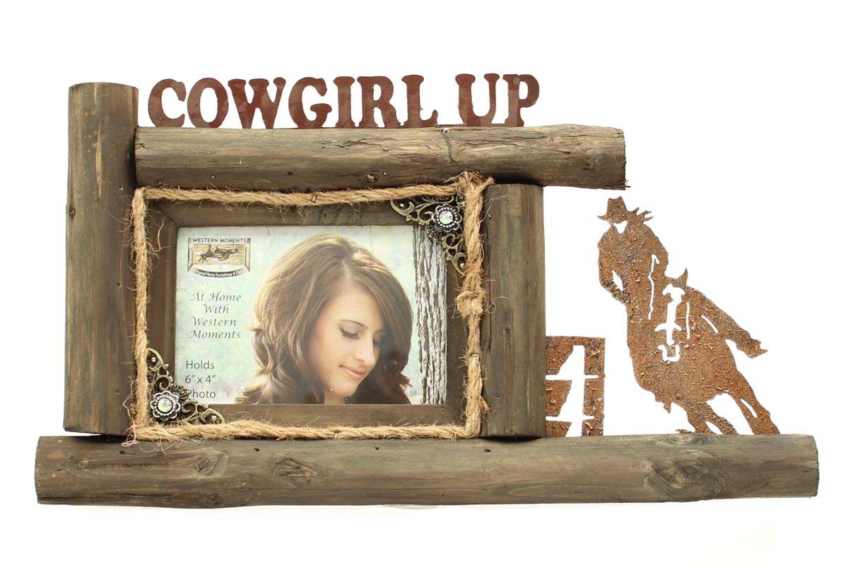 Western Moments 4x6 Cowgirl Up Frame