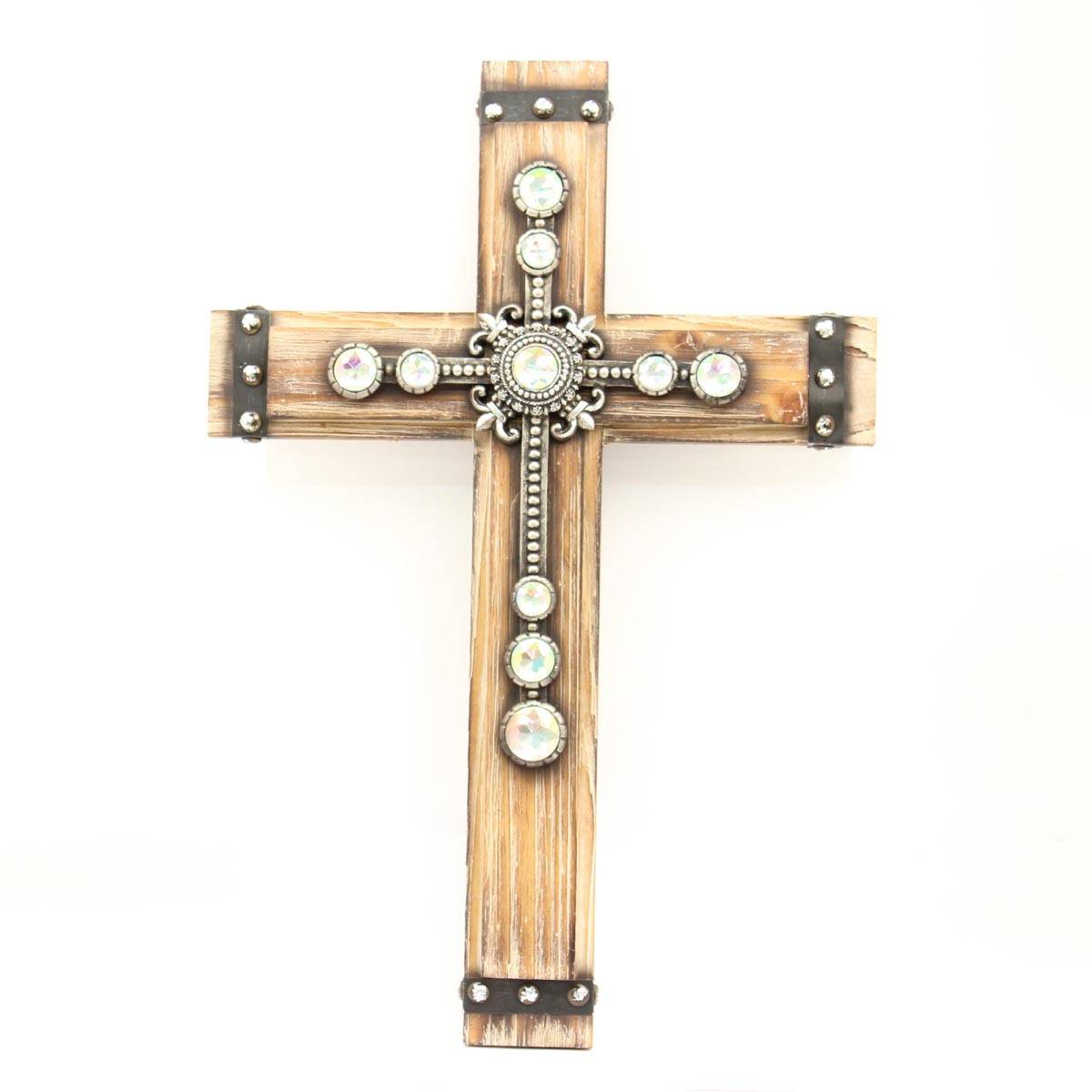 5-676766 Western Moments Concho Wooden Wall Cross sku 5-676766