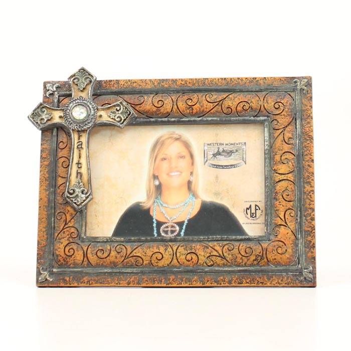 Western Moments Faith Cross Frame