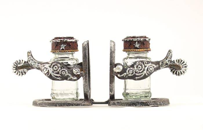 5-676855 Western Moments Double Spur Salt/Pepper Shakers sku 5-676855