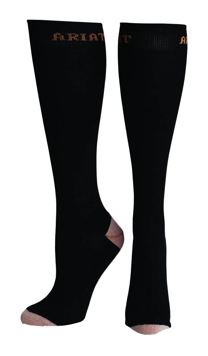 Ariat Slim Sport Socks - Ladies, Black