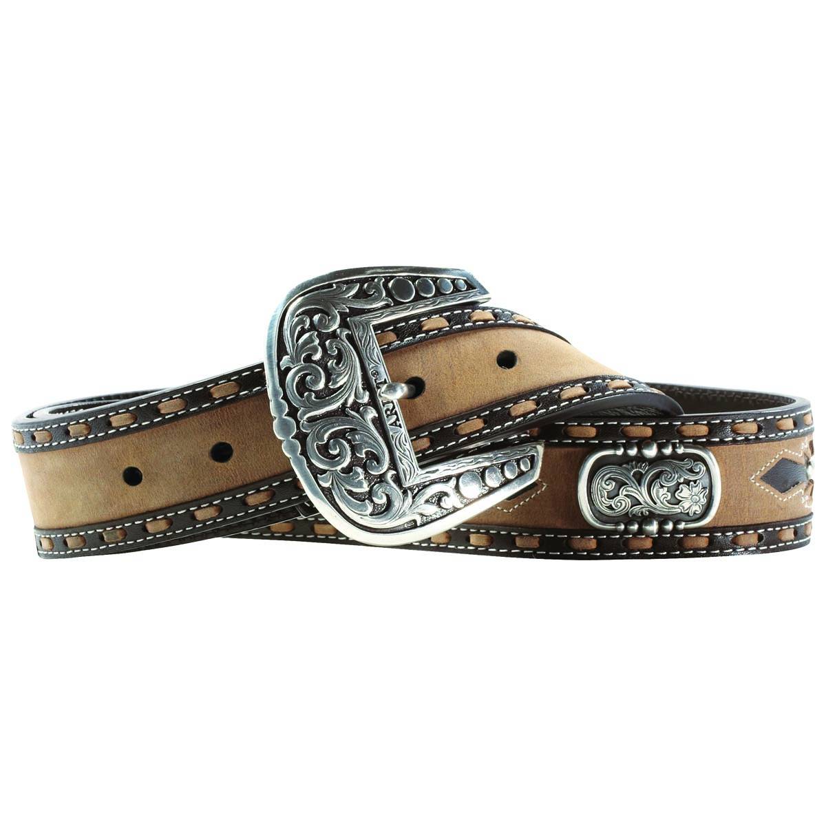 Ariat San Juan Belt - Mens, Tan/Coffee