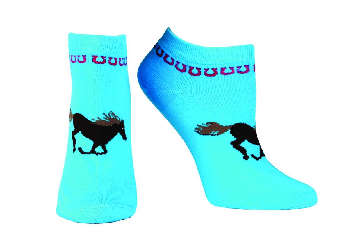 Ariat Spirit No Show Socks - Ladies, Blue