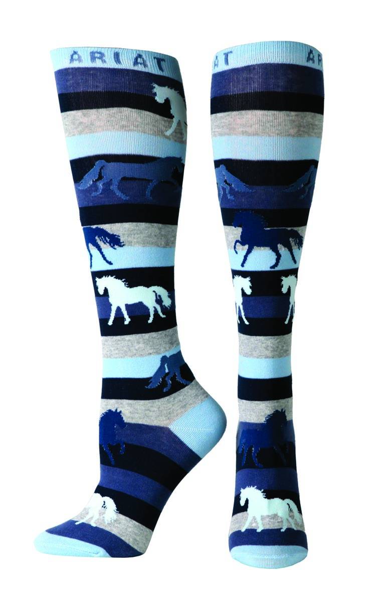 Ariat Lineage Knee Sock - Ladies, Blue