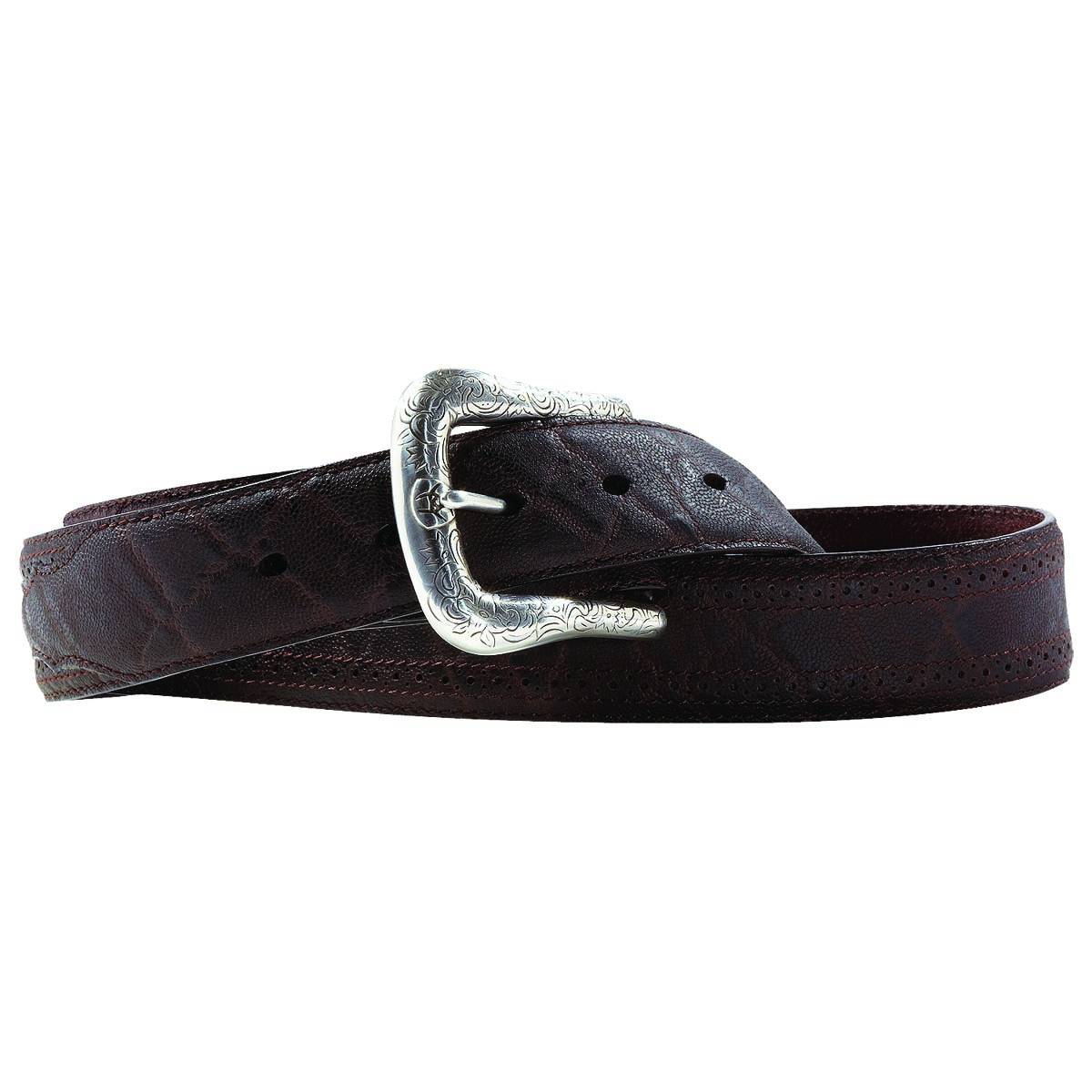 5-677820 Ariat Western Basic Belt - Mens, Chocolate sku 5-677820