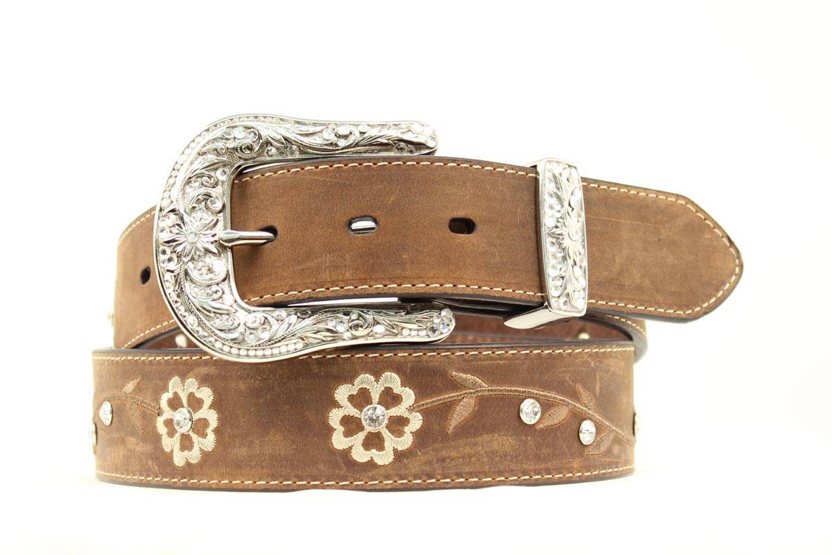 Ariat Scroll Flowers Belt - Ladies