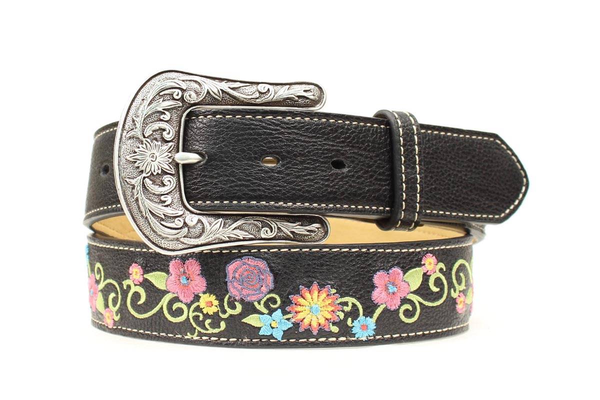 Ariat Embroidered Floral Belt - Ladies