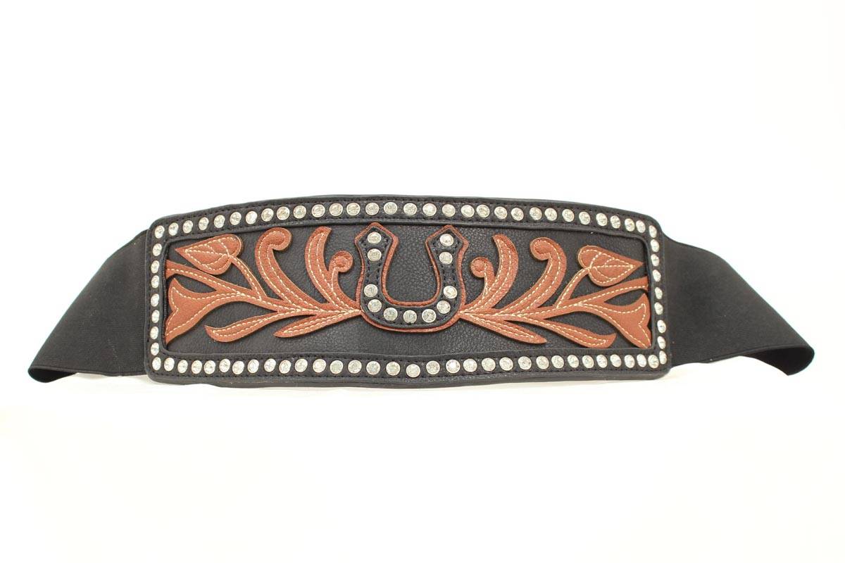 Ariat Wide Stretch Horseshoe Belt - Ladies