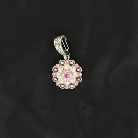 Western Charm Berry Crystal Concho Pendant