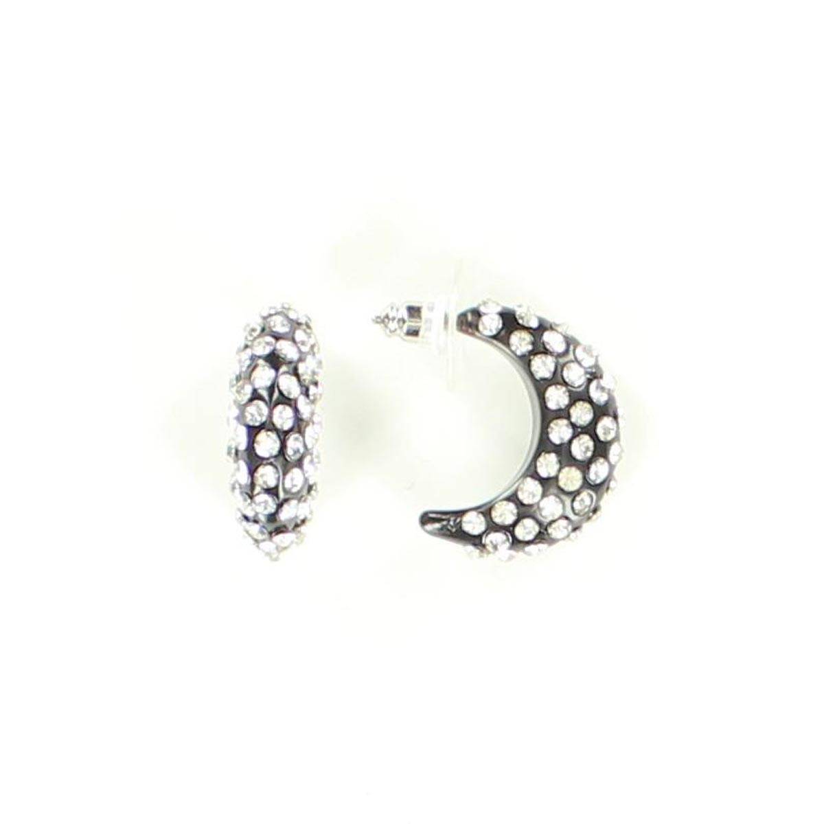 5-678615 Blazin Roxx Crystal Hoop Earrings sku 5-678615