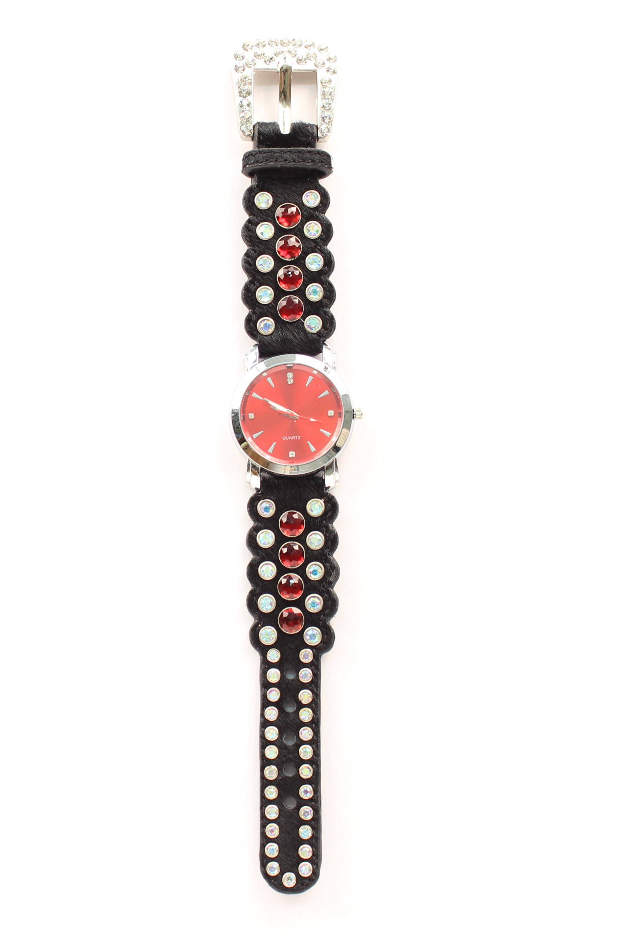 Blazin Roxx Womens Rhinestone Horse Hair Watch