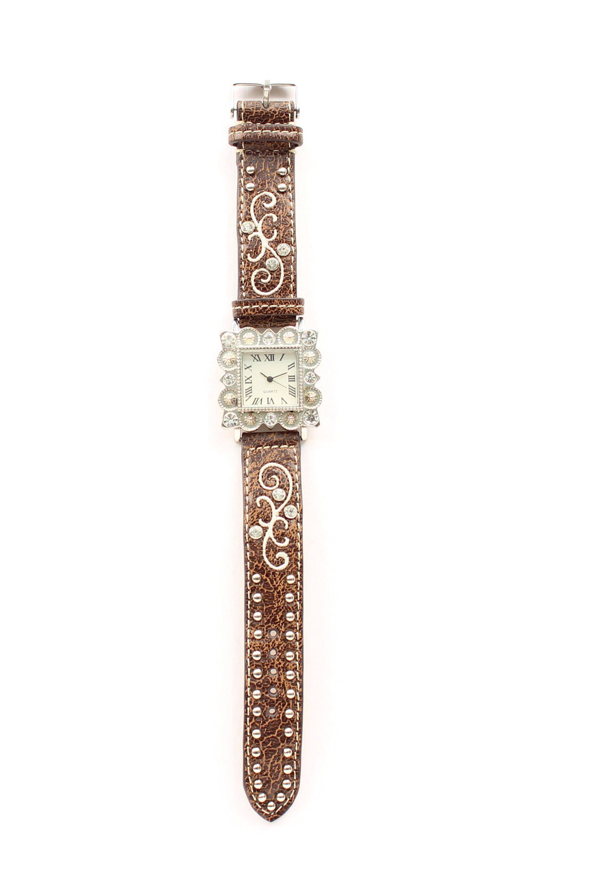 Blazin Roxx Womens Square Crystal Watch