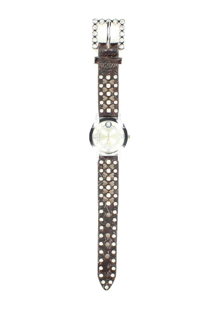 Blazin Roxx Womens Round Crystal Watch