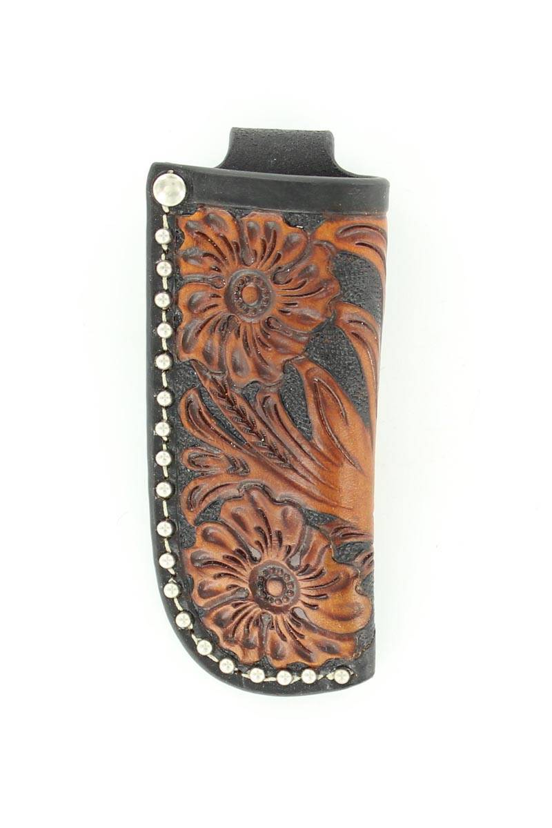 Nocona Stitched Floral Knife Sheath