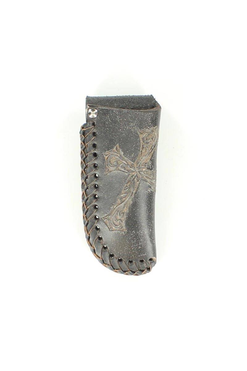 Nocona Diagonal Cross Laced Knife Sheath