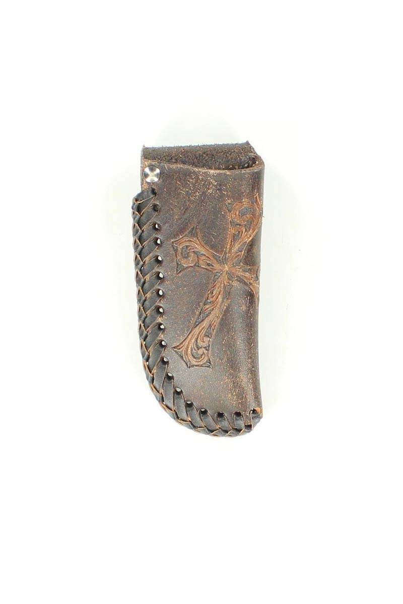 Nocona Diagonal Cross Laced Knife Sheath