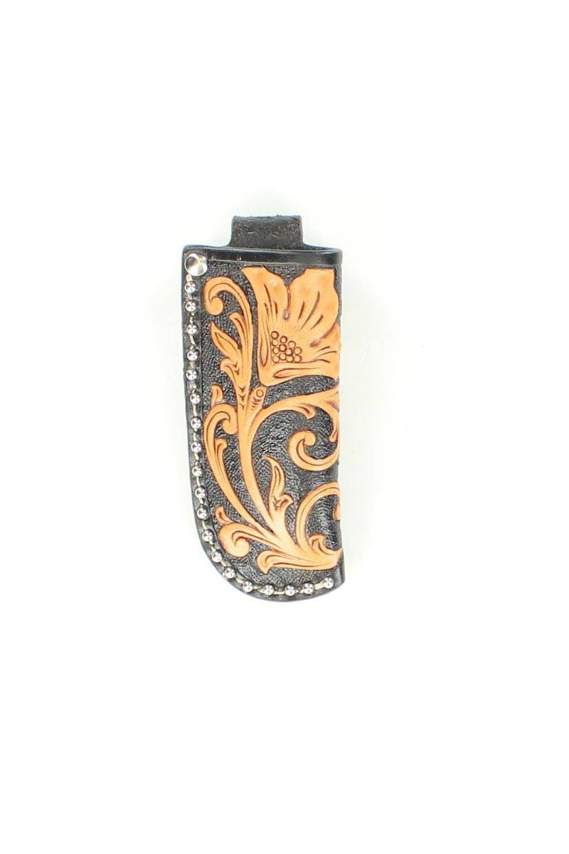 5-683600 Nocona Crystal Floral Embosed Knife Sheath sku 5-683600