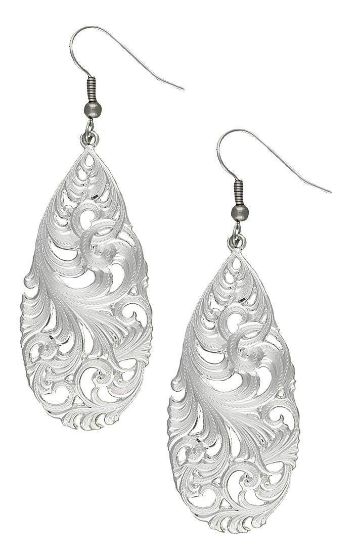 5-688488 Montana Silversmiths Downy Meadow Teardrop Earring sku 5-688488