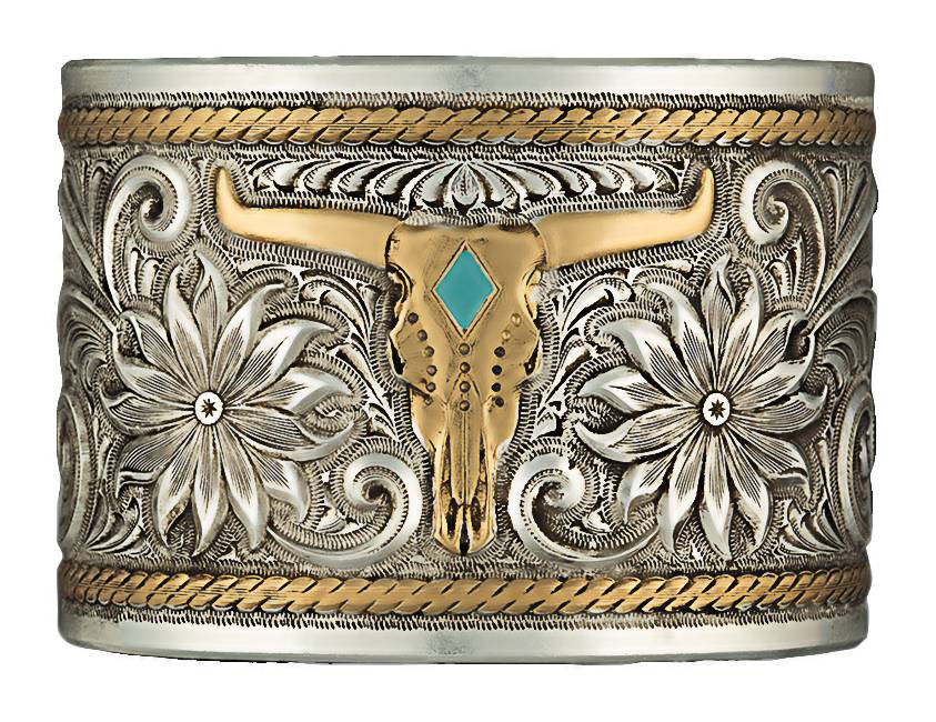 5-688549 Montana Silversmiths Heirloom Gold Longhorn Garden sku 5-688549