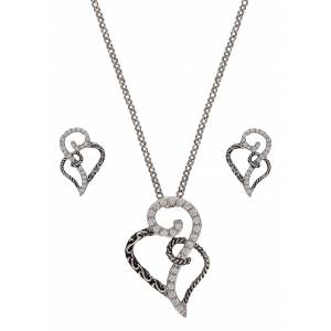 Montana Silversmiths Woven Hearts Jewelry Set