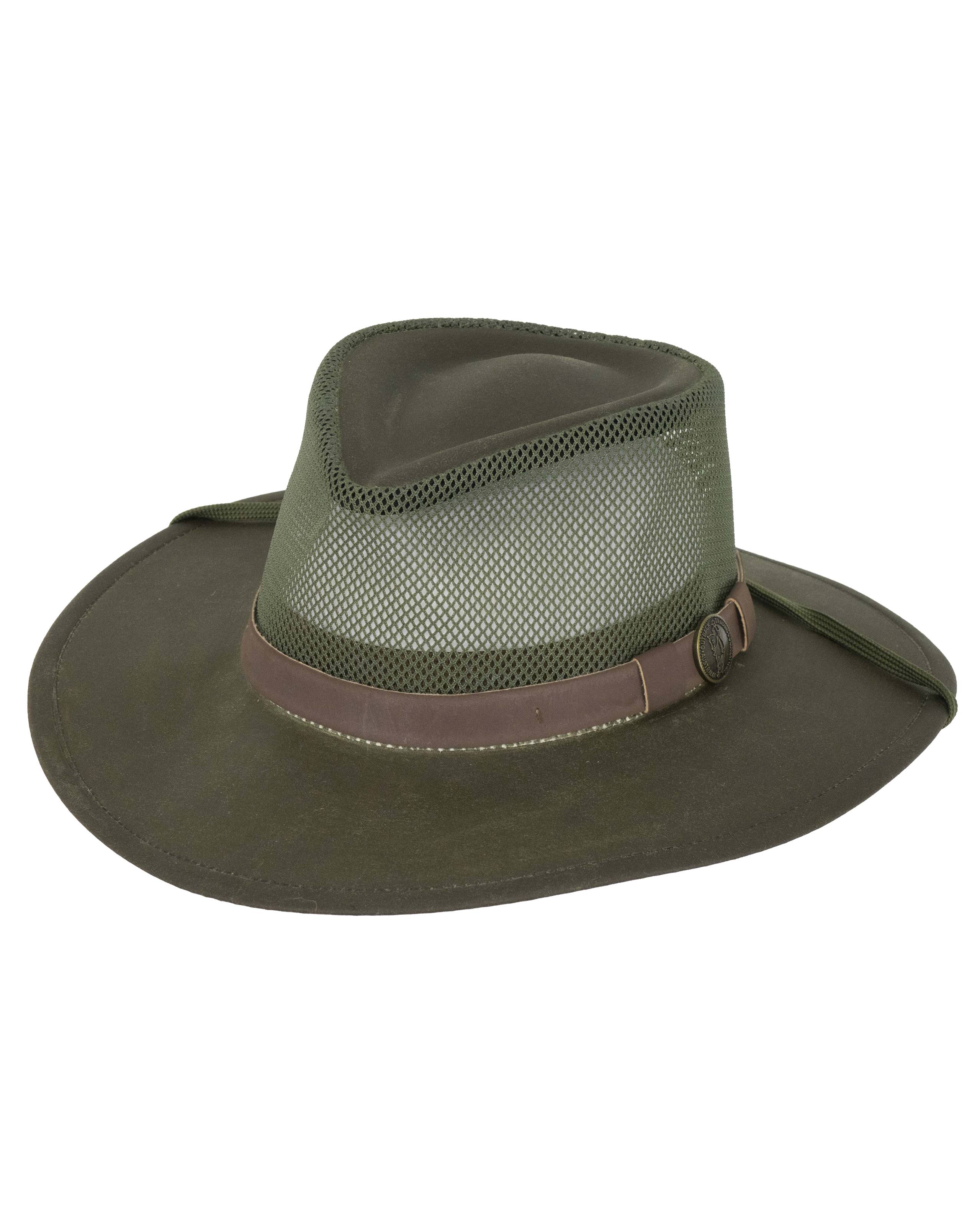 Outback Trading Kodiak Oilskin and Mesh Hat- Mens