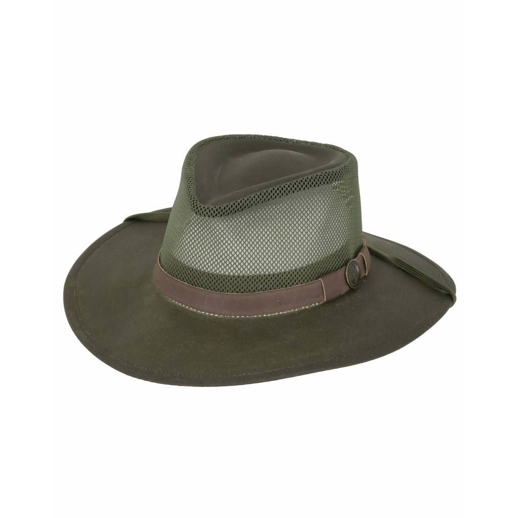 Outback Trading Kodiak Oilskin and Mesh Hat- Men's