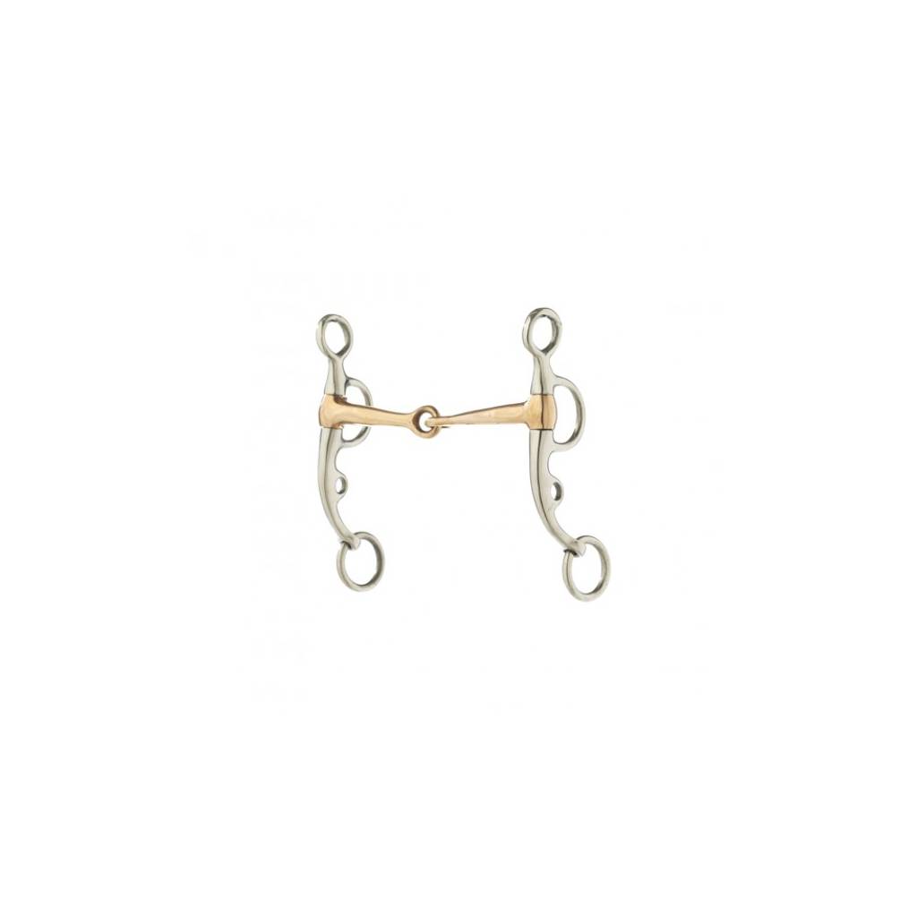 Turn-Two Stainless Steel Copper Snaffle Argentine Bit