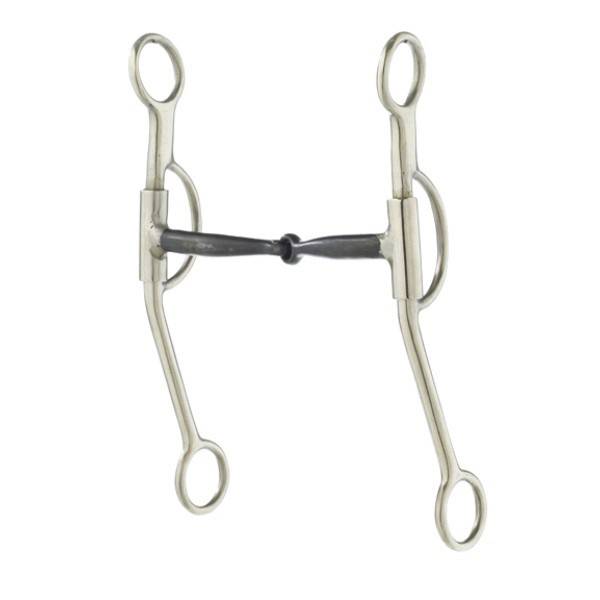 Turn-Two Stainless Steel Sweet Iron Snaffle Double Rein Bit