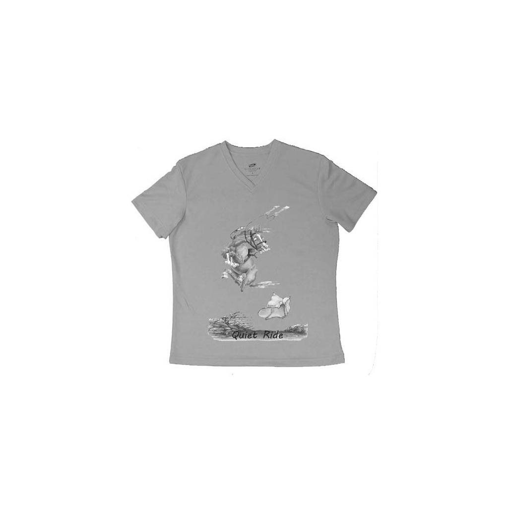 Intrepid "A Quiet Ride" V-Neck Tee Shirt - Ladies