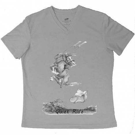 Intrepid "A Quiet Ride" V-Neck Tee Shirt - Ladies