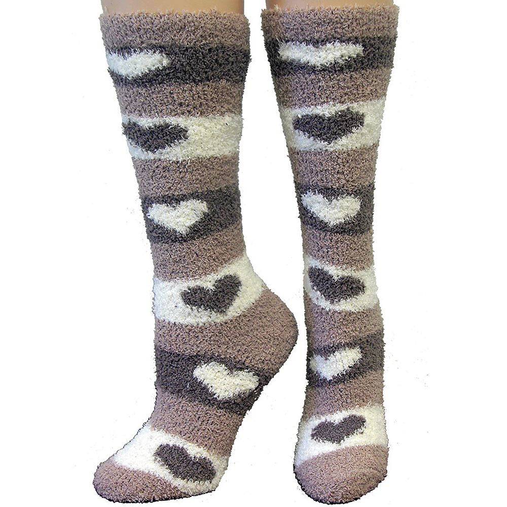 5-694346 Ladies Cozzie Soft Hearts Socks sku 5-694346