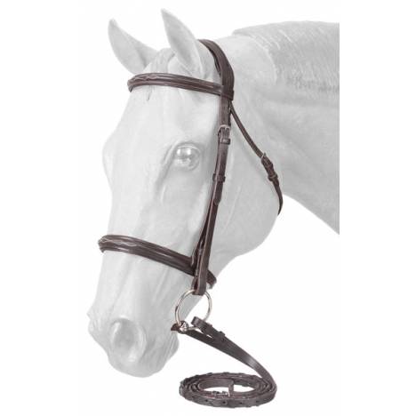 EquiRoyal Premium Padded Fancy Stitched Raised English Bridle