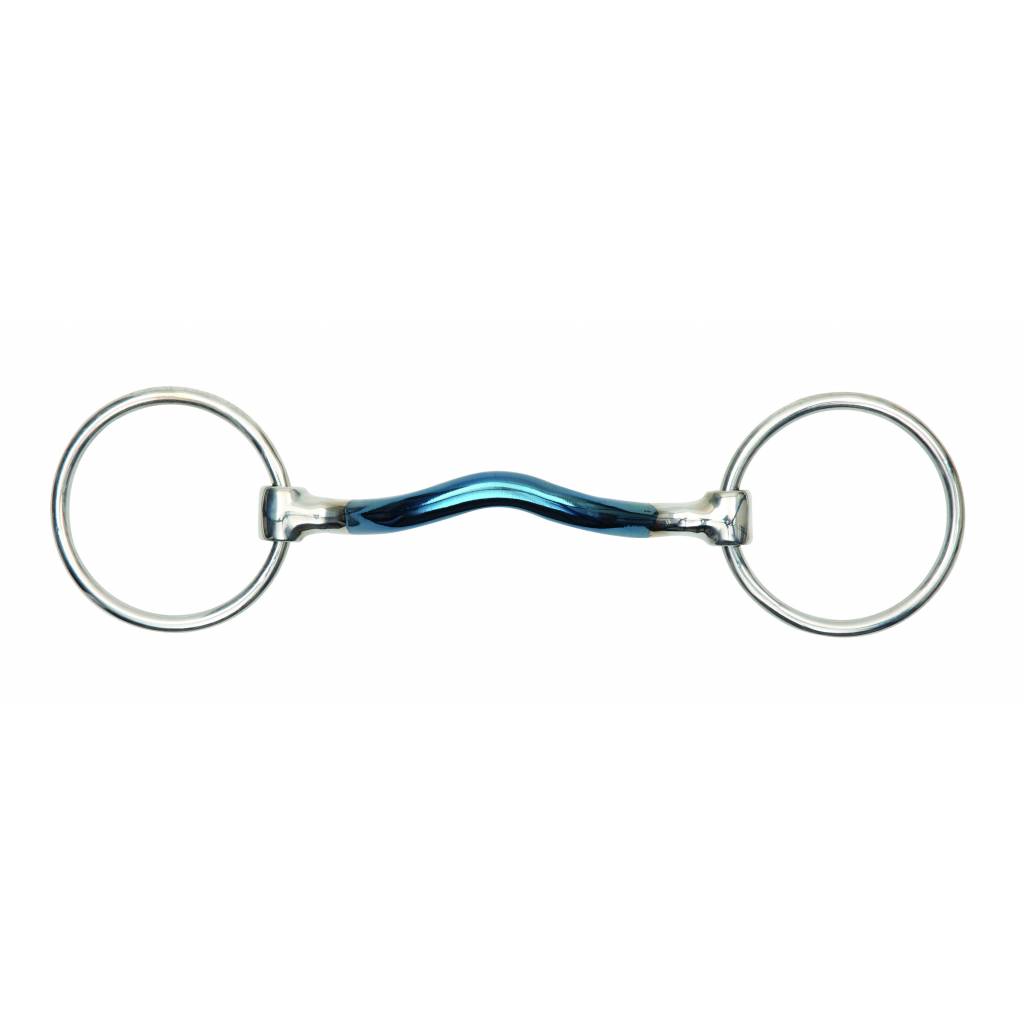 Shires Blue Alloy Mullen Mouth Loose Ring