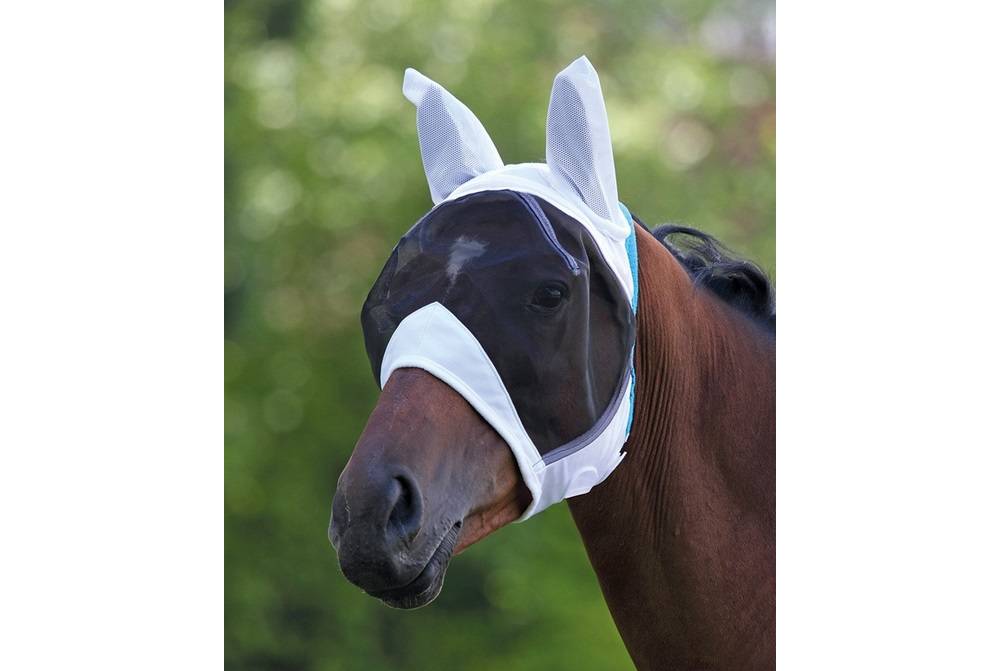Shires Fine Mesh Fly Mask With Ears EquestrianCollections