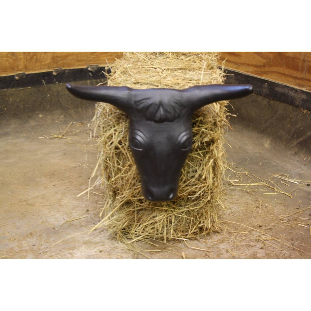 Steer Head with Hay Bale Spikes