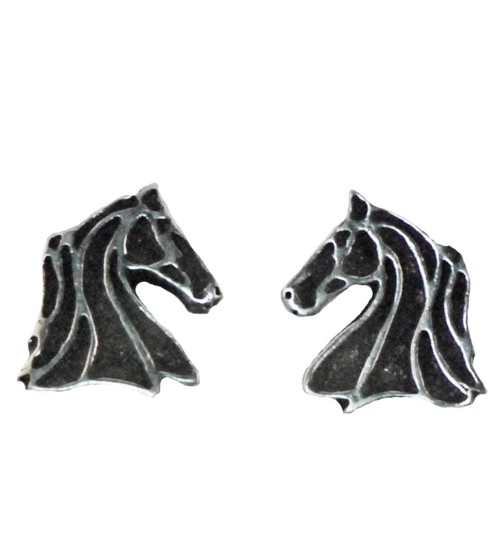 Finishing Touch Profile Line Horse Head Earrings